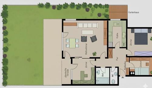 Foto - Traumhafte 4-Zi.-Wohnung im Erdgeschoss mit Garten
