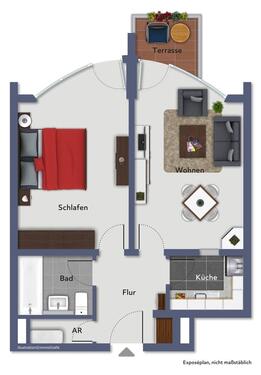 Foto - 2 Zimmer Erdgeschoßwohnung zur Miete in Dresden