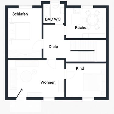 Foto - 3,5-Zimmer-Wohnung in zentraler Lage von Kehl mit Balkon, Klima