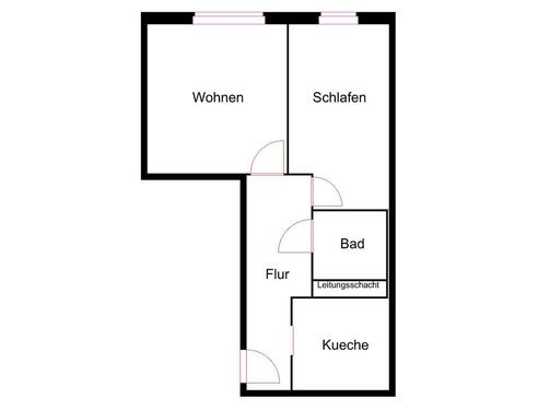 Foto - 2 Zimmer Etagenwohnung zur Miete in Nordhausen