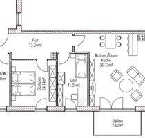 3 Zimmer Wohnung - 1. Obergeschoss - Freystadt