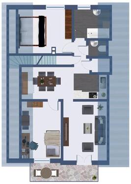 Foto - Dachgeschoßwohnung in Fintel zur Miete