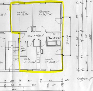 Foto - 3 Zimmer Erdgeschoßwohnung zur Miete in Angermünde