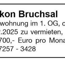 3 ZKB mit Balkon in Bruchsal - Büchenau