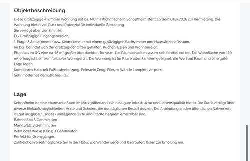 Foto - Etagenwohnung in Schopfheim zur Miete