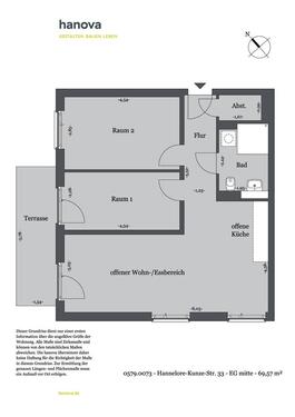 Foto - 3 Zimmer Terrassenwohnung zur Miete in Hannover