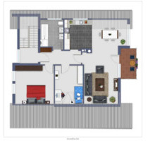 Großzügige 85 m² DG Wohnung mit Balkon & EBK in ruhiger Lage - Hüttlingen