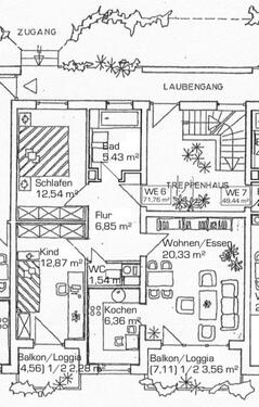 Foto - 3 Zimmer Wohnung warm zu vermieten