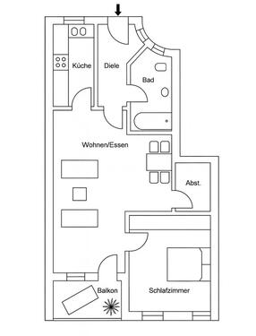 Foto - Etagenwohnung zur Miete in Deggendorf