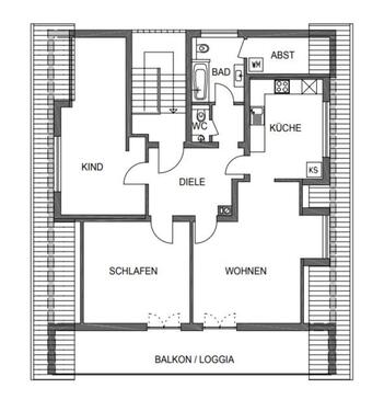 Foto - 3-Zimmer-Wohnung in Oftersheim - 1.150,00 EUR Kaltmiete,