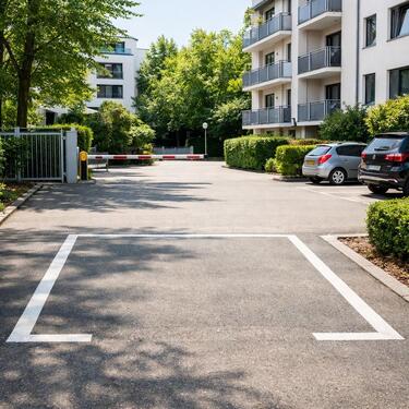 Foto - Außenstellplatz im Innenhof – Korbinianplatz U-Bahn Frankfurter Ring