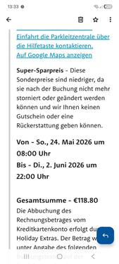 Foto - Parkplatz Parkhaus Flughafen Leipzig Pfingstferien 10 Tage 50%