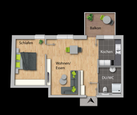 Foto - Etagenwohnung in Bühl zur Miete