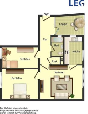 Foto - 3 Zimmer Etagenwohnung zur Miete in Duisburg