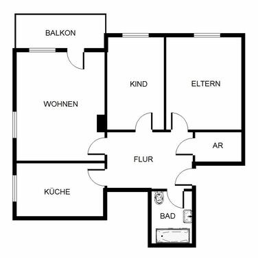 Foto - Wir renovieren für Sie! 3-Zimmer-Wohnung mit Balkon