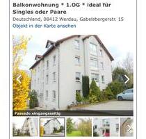 Balkonwohnung in Werdau - 1. OG - ideal für Singles oder Paare - Zwickau Zwickau-West