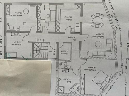 Foto - Große 5 -Zimmerwohnung (OG) in Hauneck zu vermieten