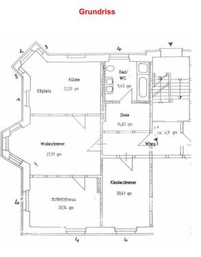 Foto - 3-Raumwohnung - 855,00&nbsp;EUR Kaltmiete, ca.&nbsp; 114,00&nbsp;m&sup2;