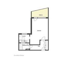 Bezugsfreie sanierte 1-Zimmer-Wohnung mit Balkon in Berlin-Rein.
