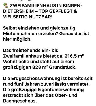 Foto - 7 Zimmer Mehrfamilienhaus, Wohnhaus zum Kaufen in Bingen am Rhein