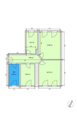 Foto - Ruhige und gemütliche 3 Raum Wohnung