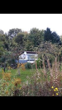 Foto - Pachtgarten Suhl Bocksberg, massive Hütte, Wasser Strom, Randlage