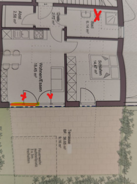 Foto - 2-Zimmer-Wohnung mit Terrasse, Einbauküche und TG Stellplatz