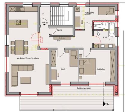 Foto - 4 Zimmer Etagenwohnung in Thyrnau