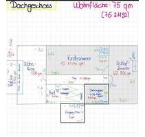 Mainz Laubenheim: 75 m² große Dachgeschosswohnung, kernsaniert