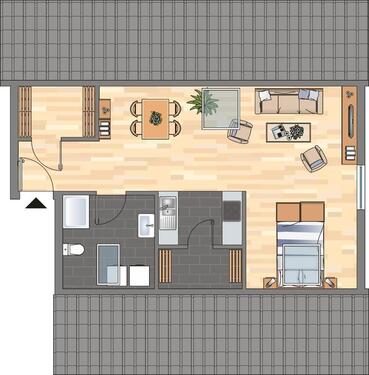 Foto - 1 Zimmer Dachgeschoßwohnung zur Miete in Celle