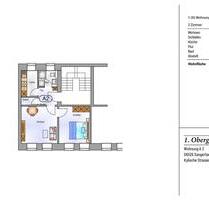 helle 2-Zimmer-Wohnung in Sangerhausen, Kylische Straße 50