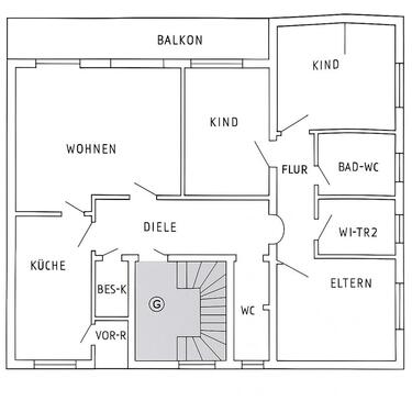 Foto - Wohnung zu vermieten - 1.100,00 EUR Kaltmiete, ca.  111,00 m²