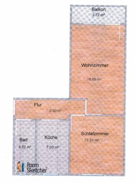 Foto - Ruhig gelegene 2 Raum Whg., 50qm , EBK