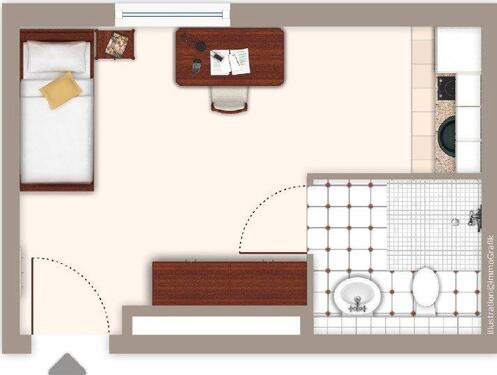 Foto - 1 Zimmer Etagenwohnung zum Kaufen in Nürnberg