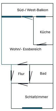 Foto - Wohnung 2.5 Zimmer mit Balkon 54qm Renningen