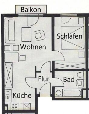 Foto - 2 Zimmer Etagenwohnung zur Miete in Leipzig