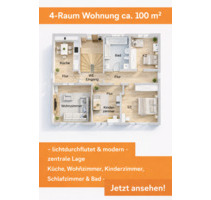 ✅ Sanierte 4-Raumwohnung - Große Küche und Großes Bad mit Fenster - Zwickau