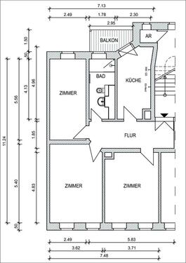 Foto - Etagenwohnung in Leipzig zur Miete