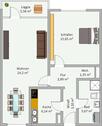 Foto - Gepflegte Wohnung mit zwei Zimmern und Balkon in Bielefeld