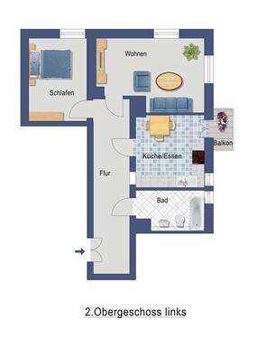 Foto - 2 Zimmer Etagenwohnung zur Miete in Dresden