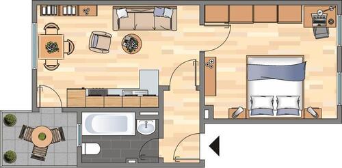 Foto - Demnächst frei! 1-Zimmer-Wohnung in Dortmund