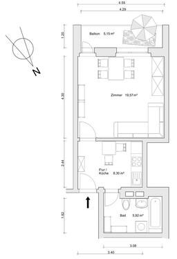 Foto - Striesen, 1.OG, 1 - 1,5 Zi, Besichtigungstermin 25.04.26