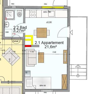 Foto - Schöne voll möblierte Wohnung - 550,00&nbsp;EUR Kaltmiete, ca.&nbsp; 25,00&nbsp;m&sup2;