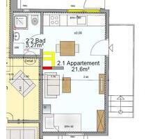 Schöne voll möblierte Wohnung - 550,00&nbsp;EUR Kaltmiete, ca.&nbsp; 25,00&nbsp;m&sup2; in Siegen (PLZ: 57080) Eiserfeld