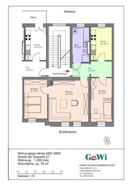 Foto - Etagenwohnung zur Miete in Eisenhüttenstadt