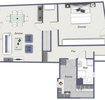 2-Zimmer-Wohnung im DG in Ruhiger lage – als WG oder für Paare - Jena Burgau