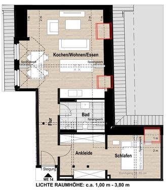 Foto - Dachgeschoßwohnung in Krefeld zur Miete