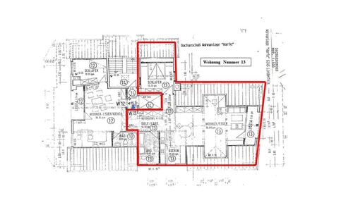 Foto - 3 Zimmer Dachgeschoßwohnung zur Miete in Lindenfels