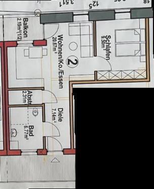 Foto - 2 Zimmer Etagenwohnung zur Miete in Sulzfeld