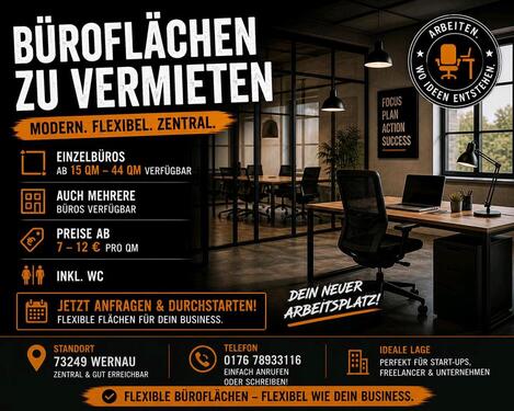 Foto - Einzelne Büros (Büroflächen) zu vermieten in Wernau Neckar!